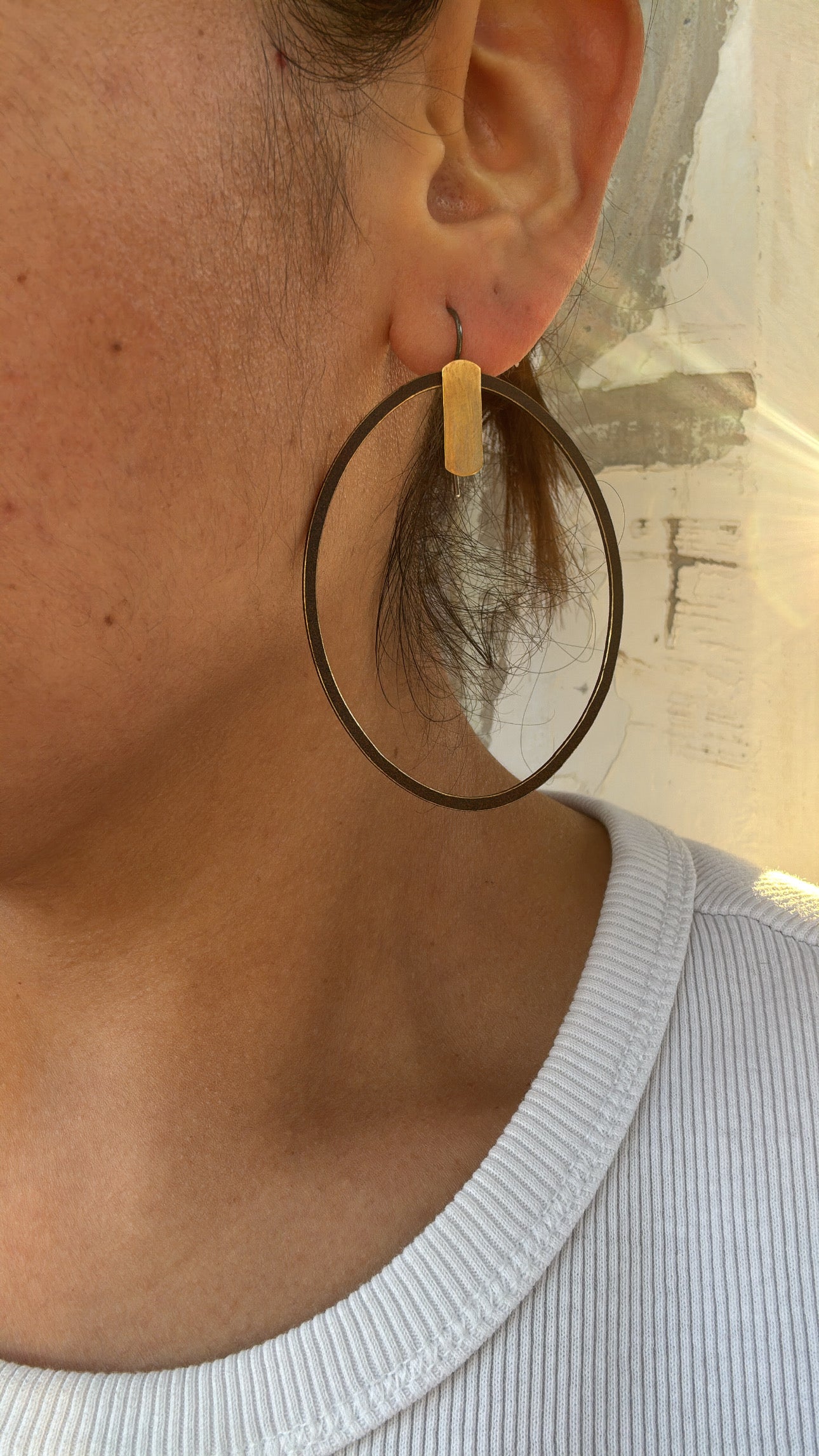 Brown and Gold O hoops