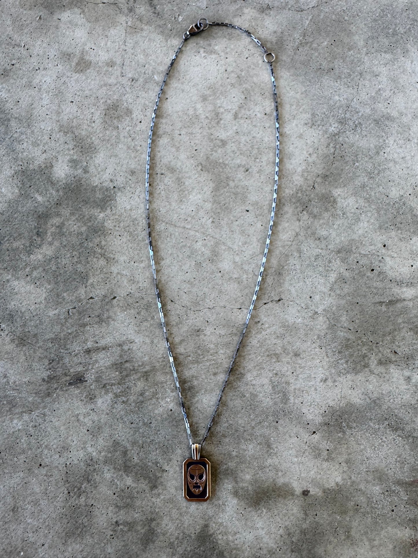 Luchador signet necklace (cushion)