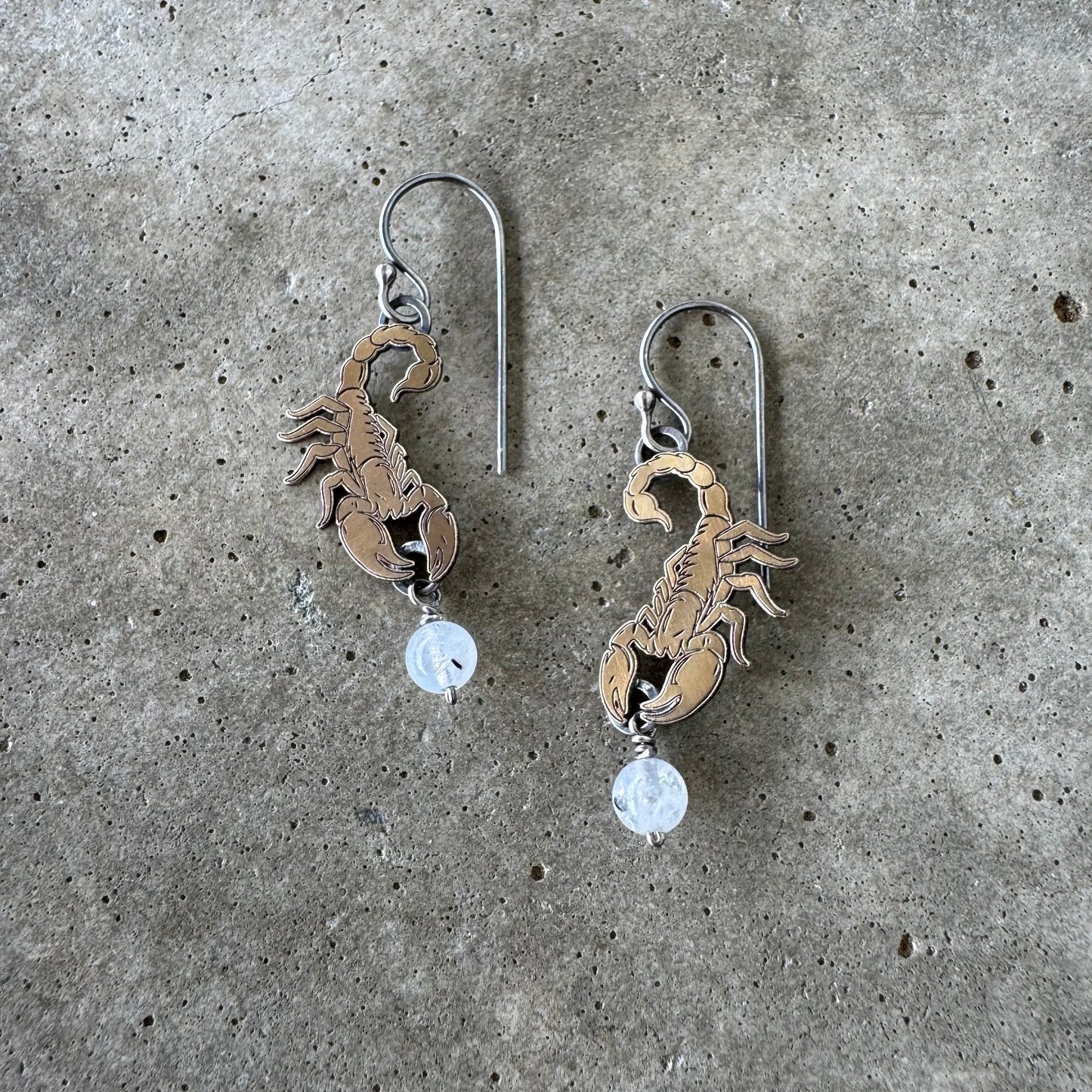 Scorpion dangle earrings