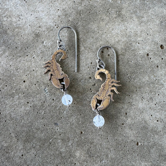 Scorpion dangle earrings