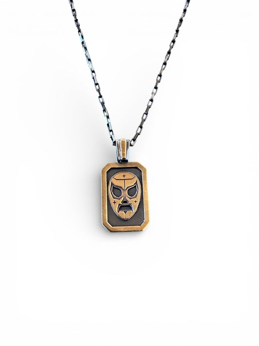 Luchador signet necklace (cushion)