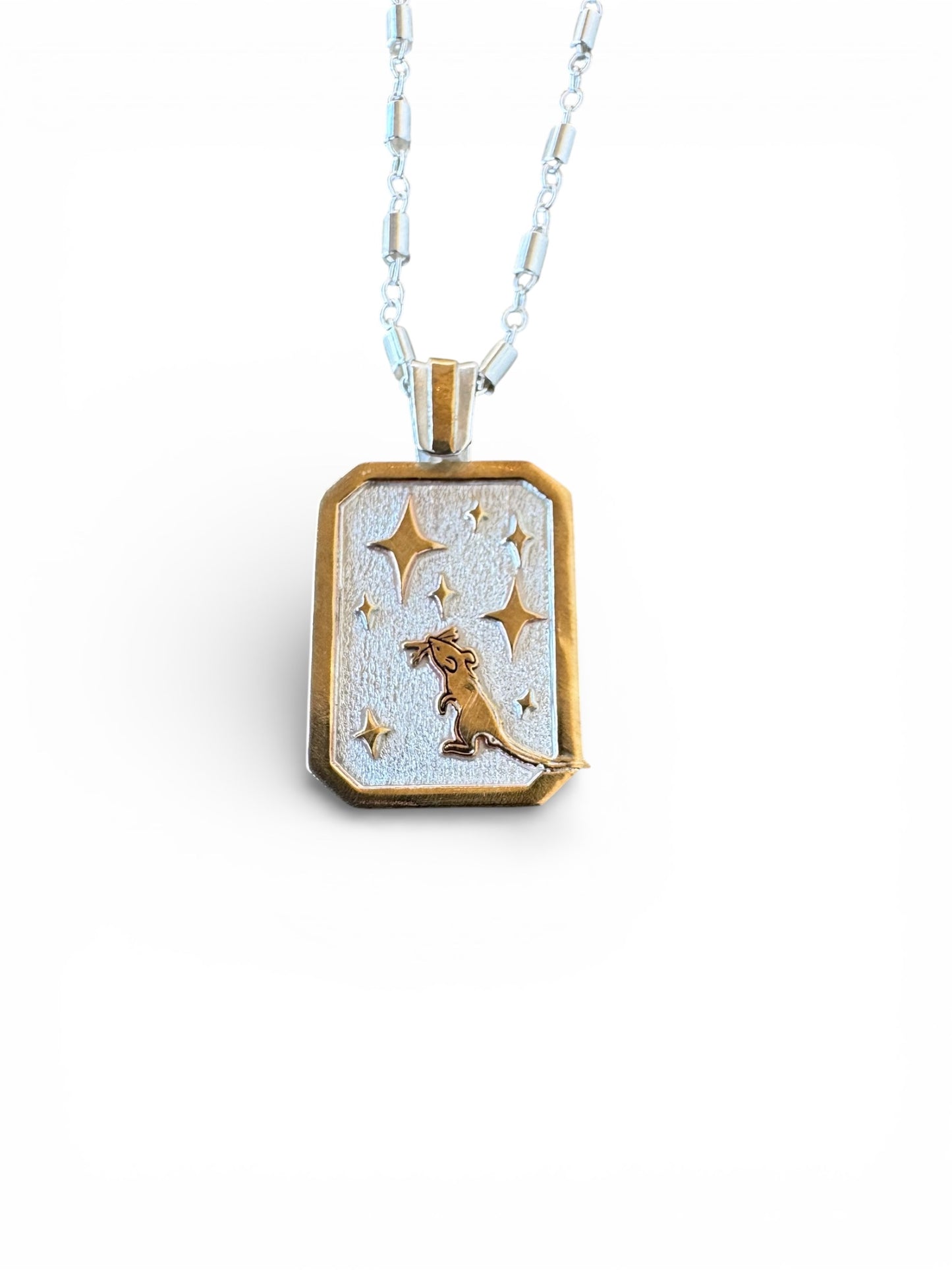 Dreaming little mouse necklace