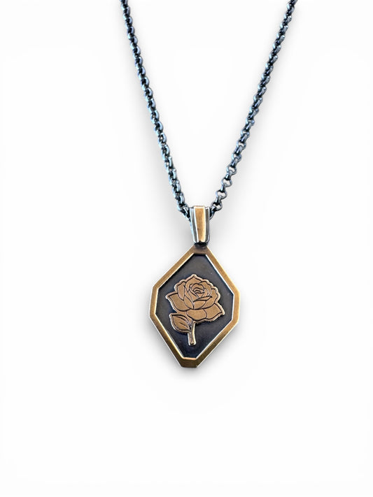 Rose signet necklace (kite)
