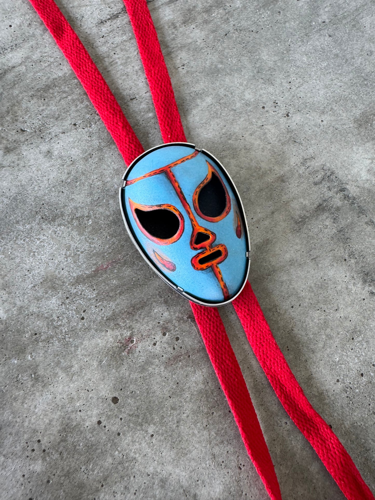 Fuego Luchador Bolo Tie