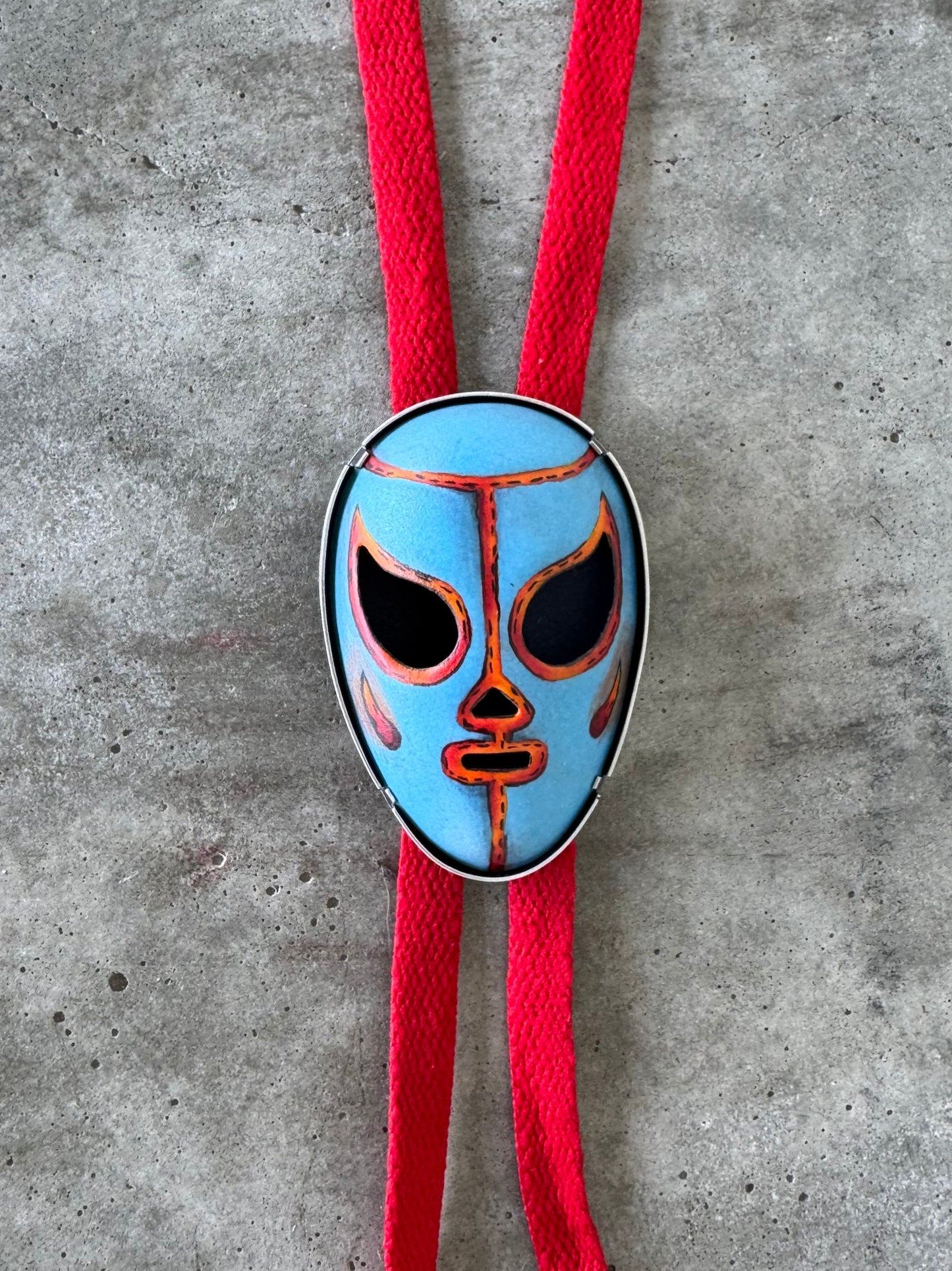 Fuego Luchador Bolo Tie
