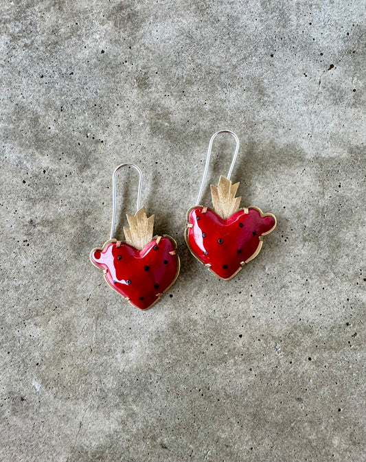 Corazon (heart) earrings